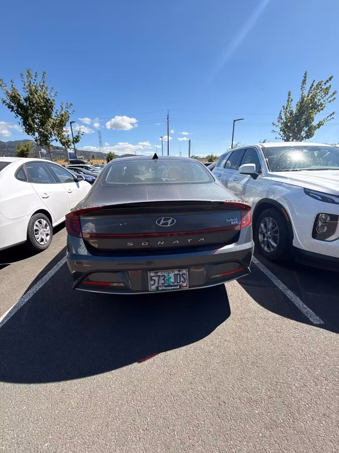 2023 Hyundai Sonata Hybrid Blue - Image 3